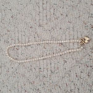 amazon pearl and gold heart necklace